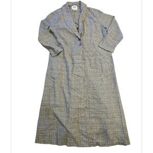 The FLAX Long 100% Linen Duster Jacket in XLarge (1G)
